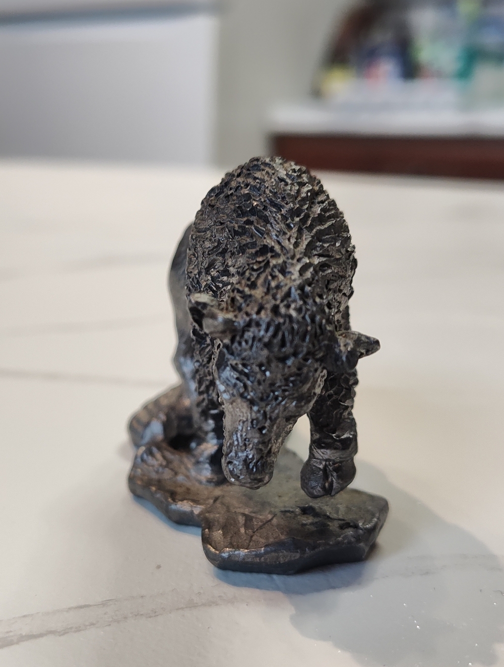 American Buffalo / Bison Figurine - Vintage - Pewter - Handcrafted - Made In USA - Picture 3 of 13